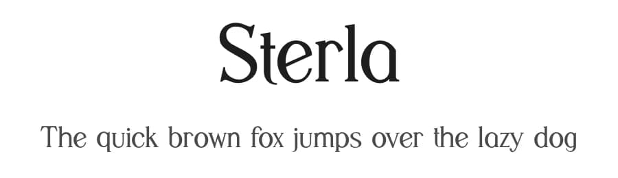 Sterla by Font Kingdom — Serif Font
