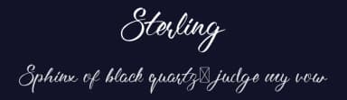 Sterling by Firdaus Musa — Script Handwritten Font — thumbnail 2