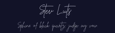 Stev Luts by Klakon Studio — Script Handwritten Font — thumbnail 2