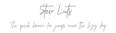 Stev Luts by Klakon Studio — Script Handwritten Font — thumbnail 1