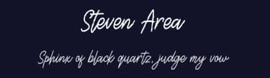 Steven Area by Steven Joss — Script Handwritten Font — thumbnail 2