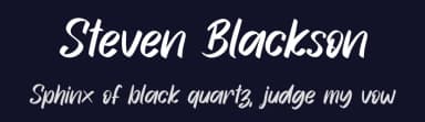 Steven Blackson by Letterafa Studio — Script Handwritten Font — thumbnail 2