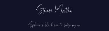 Steven Mattew by LetterStock Std — Script Handwritten Font — thumbnail 2