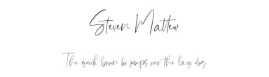 Steven Mattew by LetterStock Std — Script Handwritten Font — thumbnail 1