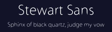 Stewart Sans by Cher — Sans Serif Font — thumbnail 2