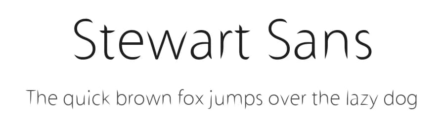 Stewart Sans by Cher — Sans Serif Font