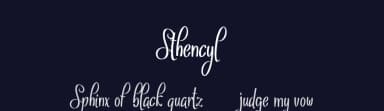 Sthencyl by Digital Typeface Studio — Script Handwritten Font — thumbnail 2