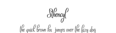 Sthencyl by Digital Typeface Studio — Script Handwritten Font — thumbnail 1