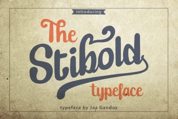 Stibold Font by josgandos — Script Handwritten Font