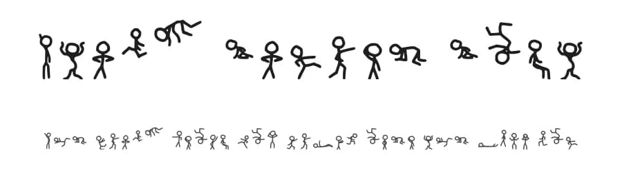 Stick Figure Font by Second Coming — Dingbats Font
