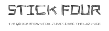 Stick Four by Xerographer Fonts — Script Handwritten Font — thumbnail 1