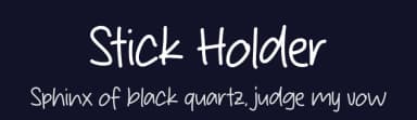 Stick Holder by MJType — Script Handwritten Font — thumbnail 2
