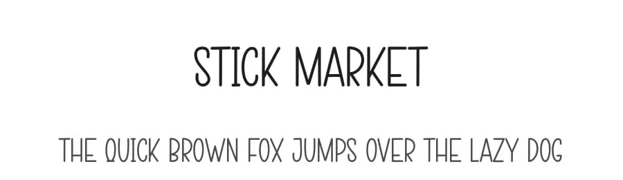 Stick Market by Andi Moz — Script Handwritten Font