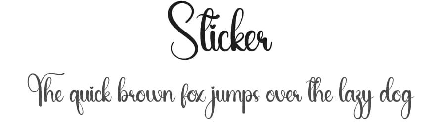 Sticker by Andi Moz — Script Handwritten Font