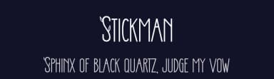 Stickman by Display Studio — Sans Serif Font — thumbnail 2