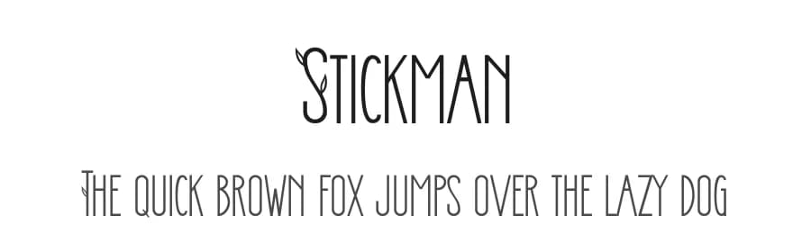Stickman by Display Studio — Sans Serif Font