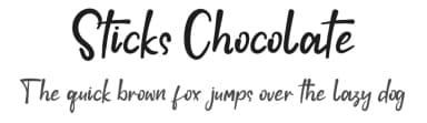 Sticks Chocolate by Inermedia Studio — Script Handwritten Font — thumbnail 1