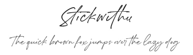 Stickwithu by Redy Studio — Script Handwritten Font