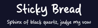 Sticky Bread by MJType — Script Handwritten Font — thumbnail 2