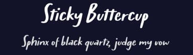 Sticky Buttercup by Allouse Studio — Script Handwritten Font — thumbnail 2