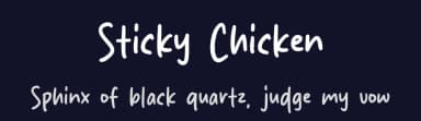 Sticky Chicken by MJType — Script Handwritten Font — thumbnail 2