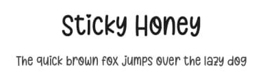 Sticky Honey by Suby Studio — Script Handwritten Font — thumbnail 1