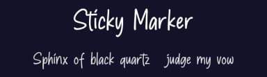 Sticky Marker by Creatype Studio — Script Handwritten Font — thumbnail 2