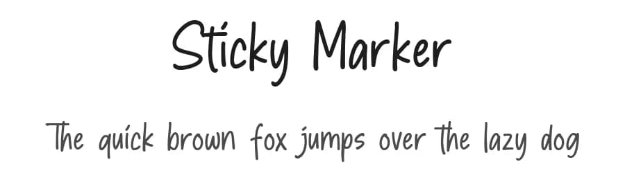 Sticky Marker by Creatype Studio — Script Handwritten Font