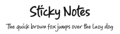 Sticky Notes by Hendra Pratama — Script Handwritten Font — thumbnail 1