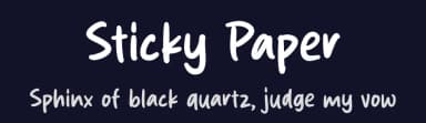 Sticky Paper by Origin Type — Script Handwritten Font — thumbnail 2