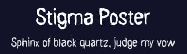 Stigma Poster by Woodcutter — Script Handwritten Font — thumbnail 2