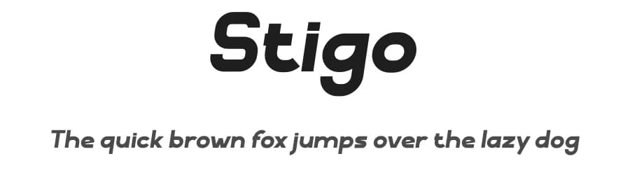 Stigo by twinletter — Sans Serif Font
