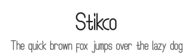 Stikco by Kong Font — Sans Serif Font — thumbnail 1