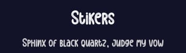 Stikers by Scratchones — Script Handwritten Font — thumbnail 2