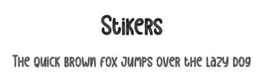 Stikers by Scratchones — Script Handwritten Font — thumbnail 1
