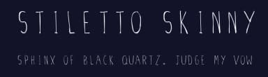 Stiletto Skinny by Harriet Barley — Script Handwritten Font — thumbnail 2