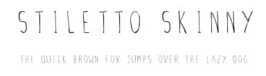 Stiletto Skinny by Harriet Barley — Script Handwritten Font — thumbnail 1