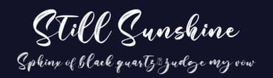 Still Sunshine by Sarif Letter — Script Handwritten Font — thumbnail 2