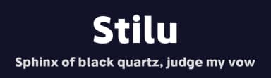 Stilu by Genilson L. Santos — Sans Serif Font — thumbnail 2