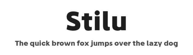 Stilu by Genilson L. Santos — Sans Serif Font