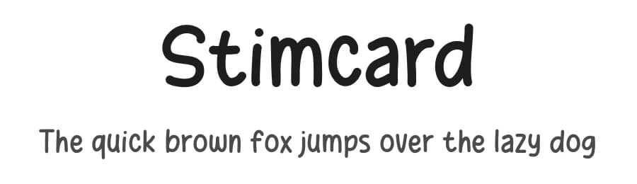 Stimcard by Khurasan — Script Handwritten Font