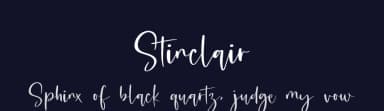 Stinclair by lyanatha — Script Handwritten Font — thumbnail 2