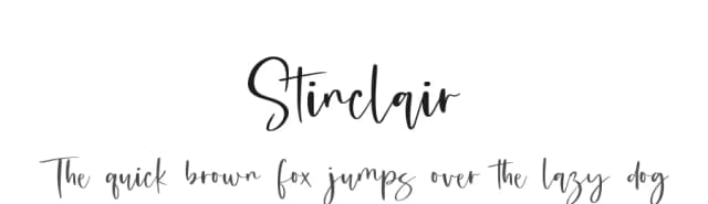 Stinclair by lyanatha — Script Handwritten Font