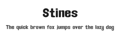 Stines by Teguh Pranata — Sans Serif Font — thumbnail 1