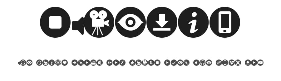 sTmedia by Tsafi — Dingbats Font