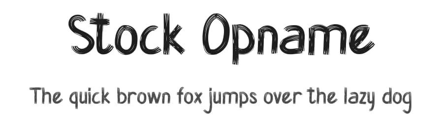 Stock Opname by Studio Hello Good — Script Handwritten Font