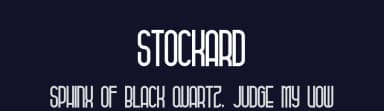 Stockard by Helotype — Sans Serif Font — thumbnail 2