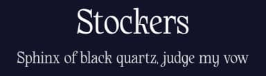Stockers by Zarma Type Foundry — Serif Font — thumbnail 2
