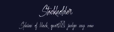 Stockholder by NihStudio — Script Handwritten Font — thumbnail 2