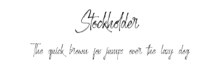 Stockholder by NihStudio — Script Handwritten Font
